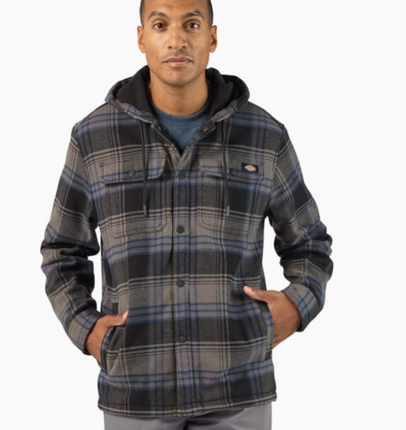 Relaxed Fit Shirt Jacket Slate Gray