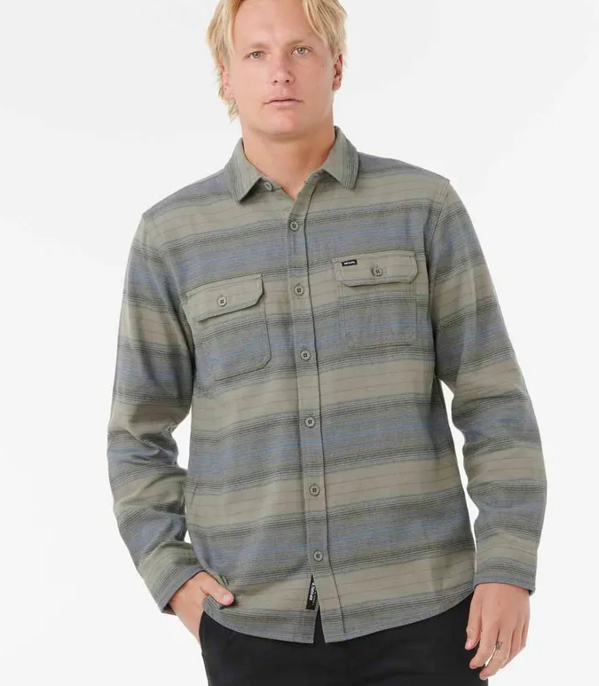 Line Up Flannel Shirt Deep Cactus