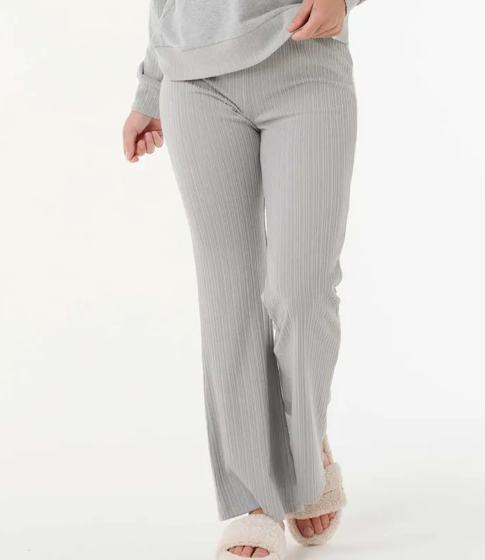 Cosy Flare Pant Grey Marle