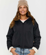 Load image into Gallery viewer, Keepsakes Bomber Jacket Washed Black
