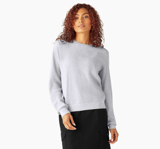 Women's Thermal Crewneck Shirt Heather Grey
