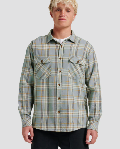 Waterman Bodie Flannel Shirt CHINOIS GREEN