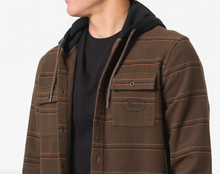 Load image into Gallery viewer, ARCHER HOODED FLANNEL TURKISH COFFEE
