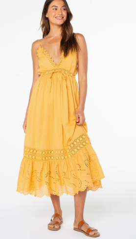 Beach Break Dress Buckthorn Brown Solid