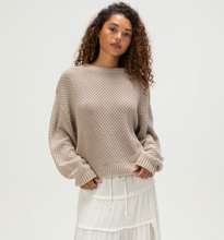 Load image into Gallery viewer, Around The Way Womens Sweater Stone
