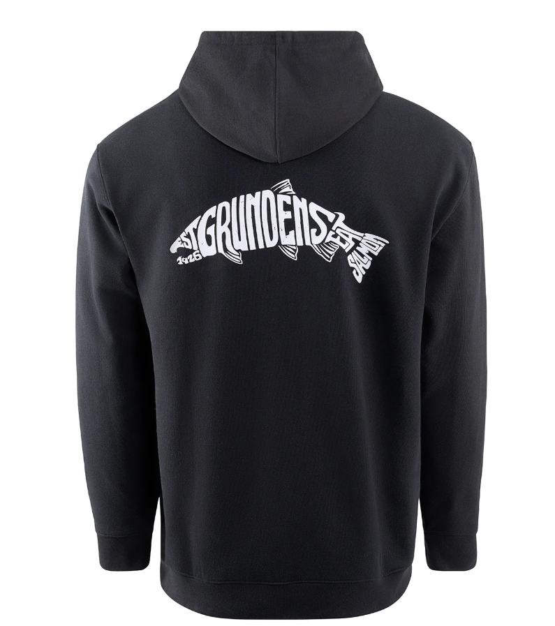 Eat Your Words DWR HD Hoodie Black Salmon