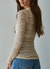 Load image into Gallery viewer, Arabella Lace Mock Neck Top
