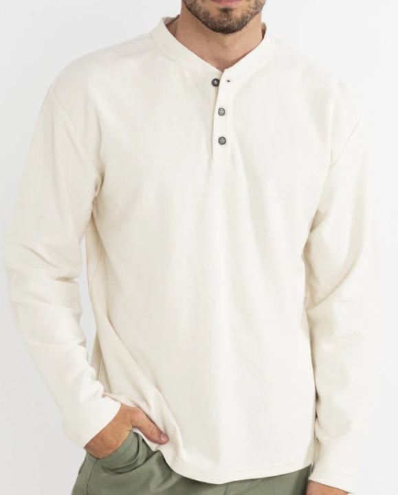 Vintage Terry Ls Henley