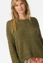 Load image into Gallery viewer, Brayton Long Sleeve Sweater martini olive
