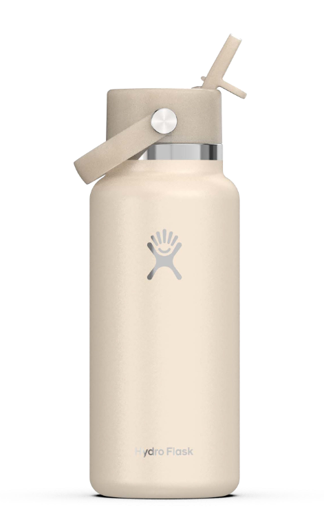 32 OZ WIDE FLEX STRAW CAP GLIMMER CREAM