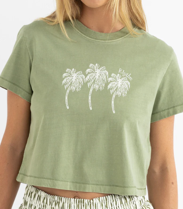 Palms Crop Crew Tee