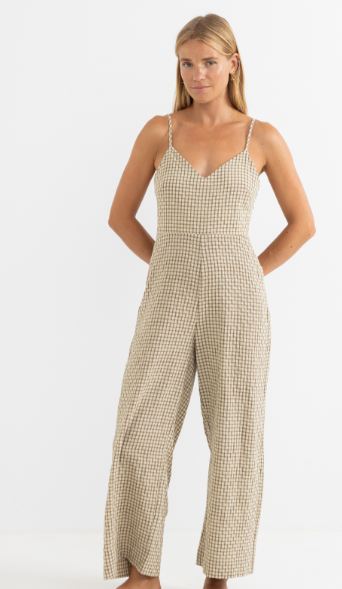 Luca check jumpsuit