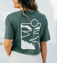 Load image into Gallery viewer, Water and Woods Tee - Military Green
