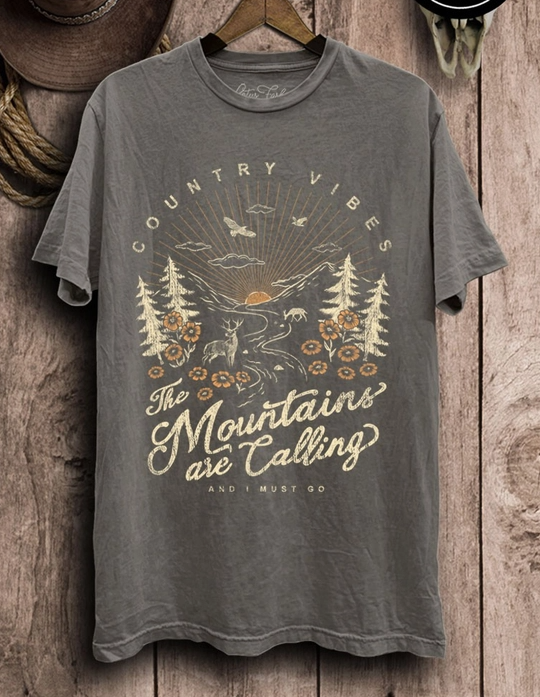 Mountain Country Vibes Graphic Top