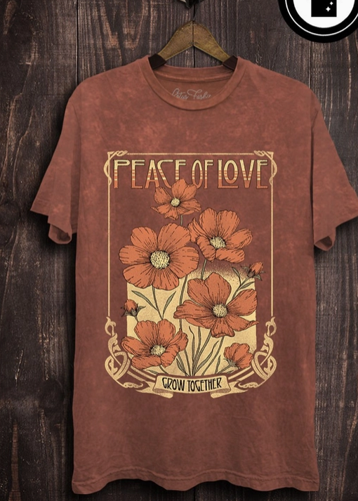 Peace of Love Graphic Top