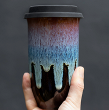 Load image into Gallery viewer, Monsoon Ceramic Travel Mug – 16oz with Lid &amp; Sleeve
