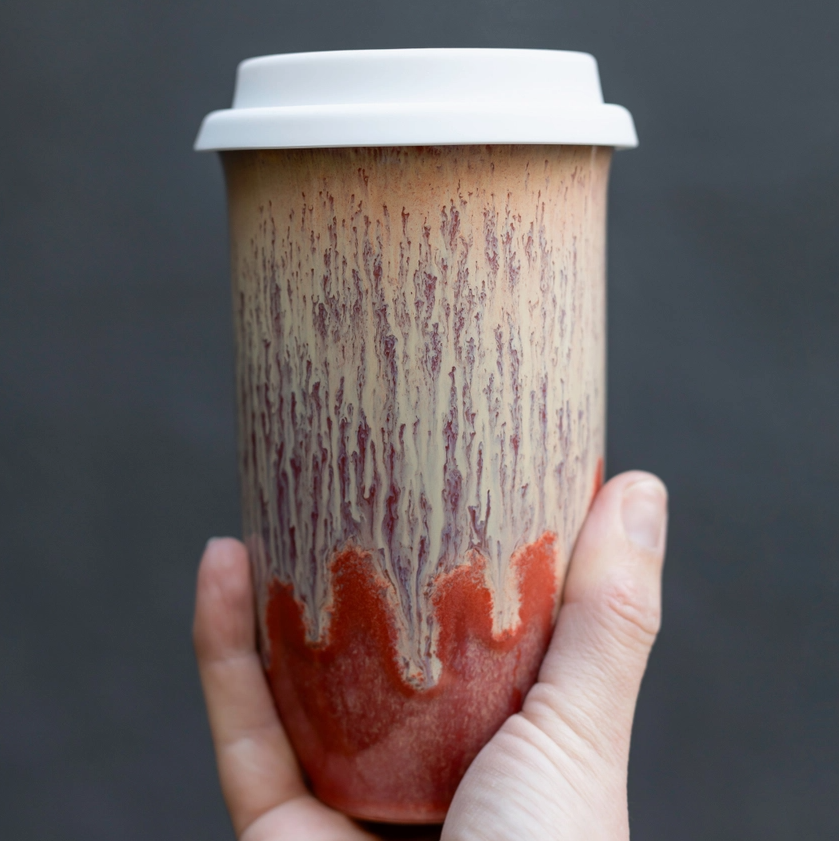 Jupiter Ceramic Travel Cup – 16oz with Lid & Sleeve