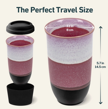 Load image into Gallery viewer, Eclipse 16oz Ceramic Travel Mug – Reusable with Lid
