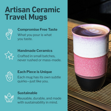 Load image into Gallery viewer, Eclipse 16oz Ceramic Travel Mug – Reusable with Lid
