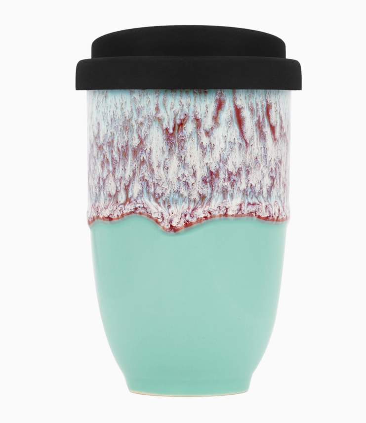 Nebula Ceramic Travel Mug – 12oz with Lid & Sleeve