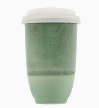 Load image into Gallery viewer, Emerald 12oz Ceramic Travel Mug – Reusable &amp; Stylish
