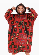 Load image into Gallery viewer, Don&#39;t Wake Bear Blanket Hoodie
