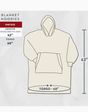 Load image into Gallery viewer, Horse Fair Isle Dark Blanket Hoodie
