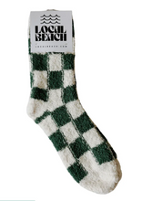 Load image into Gallery viewer, Red Or Green Checker Local Beach Cozy Socks
