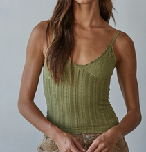 Load image into Gallery viewer, Brianna Cami Moss Green
