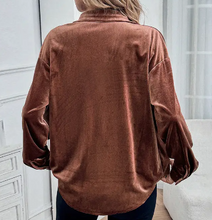 Load image into Gallery viewer, Adore Velvet Top in Chocolate
