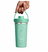Load image into Gallery viewer, 24 oz Insulated Shaker Bottle Mewrmaid Green
