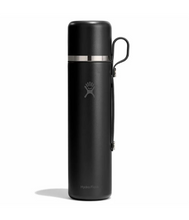 Load image into Gallery viewer, 36 oz Hot Flask &amp; Cup Black
