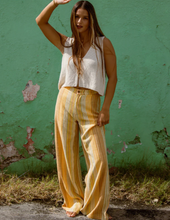 Load image into Gallery viewer, Hazy Daze Elastic Waist Pants Brown Multi
