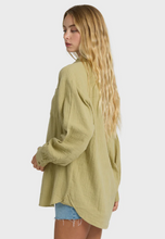 Load image into Gallery viewer, Wanderer Solid Long Sleeve Woven Top CACTUS
