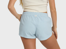 Load image into Gallery viewer, Road Trippin Elastic Waist Shorts Washed Chambray
