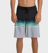 Load image into Gallery viewer, Multicolored striped shorts worn by a person on a plain background

