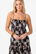 Load image into Gallery viewer, Lillie Bali Floral Maxi Dress Black
