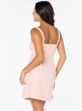Load image into Gallery viewer, Spring Fling Mini Dress Tropical Peach Solid
