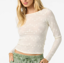 Load image into Gallery viewer, Marliz Lace Long Sleeve Top Winter White
