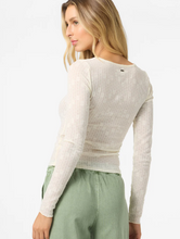 Load image into Gallery viewer, Marliz Lace Long Sleeve Top Winter White
