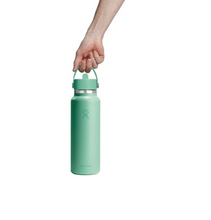Load image into Gallery viewer, 40 oz Wide Mouth with Flex Straw Cap Mermaid Green

