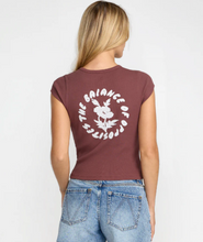 Load image into Gallery viewer, Ribbed Slim Tee Terra Brown

