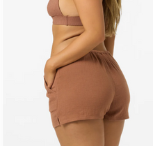 Load image into Gallery viewer, Brenda Beach Shorts carob brown
