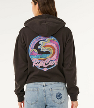 Load image into Gallery viewer, Lay Day Relaxed Zip Through Washed Black
