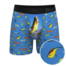 Load image into Gallery viewer, The Bait and Tackle Bass Ball Hammock® Pouch Underwear With Fly
