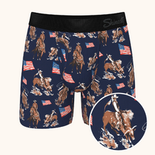 Load image into Gallery viewer, The Bootstraps &amp; Chaps Americana Cowboy Ball Hammock® Pouch Underwear With Fly
