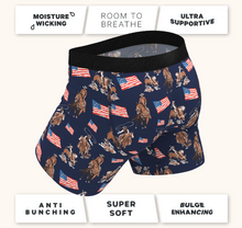 Load image into Gallery viewer, The Bootstraps &amp; Chaps Americana Cowboy Ball Hammock® Pouch Underwear With Fly
