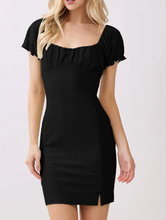 Load image into Gallery viewer, Seaside Petal Dress Black

