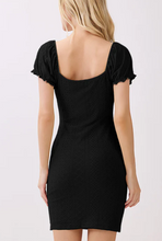 Load image into Gallery viewer, Seaside Petal Dress Black
