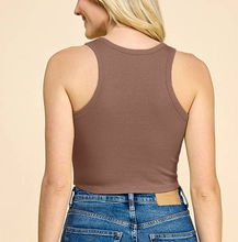 Load image into Gallery viewer, ROUND NECK RIB TANK TOP 3 colorways
